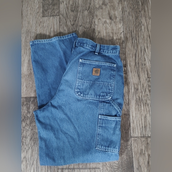 Carhartt dungaree fit carpenter jeans Men's Size 38-32 - Picture 1 of 14